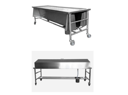 MORTUARY TROLLEY WITH COVER