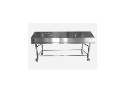 MORTUARY TROLLEY WITH COVER 2